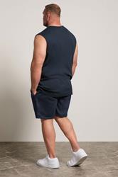 IronRhino Big & Tall Navy Blue 'Rest Day' Vest & Short Set | BadRhino 2