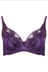 M&Co 2 PACK Purple & Black Floral Lace Trim Bra | M&Co 14