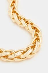Gold Tone Chunky Chain Bracelet | Yours Clothing 2