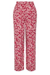 LTS Tall pantalones de pernera ancha con estampado de hojas rojas