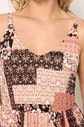 YOURS Plus Size Orange Terracotta Tiered Maxi Dress | Yours Clothing 4