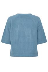 YOURS Plus Size Denim Blue Knitted Jumper | Yours Clothing 7