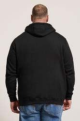 BadRhino Big & Tall Black Zip Through Hoodie | BadRhino 2
