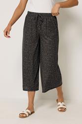 M&Co Petite Brown Animal Print Wide Leg Culottes | M&Co 3
