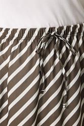 YOURS Plus Size Ivory White Linen Look Stripe Skirt | Yours Clothing 5