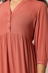 M&Co Orange Tiered Half Placket Maxi Dress | M&Co 4