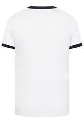 BadRhino Big & Tall White Extra Long Ringer T-Shirt | BadRhino 6