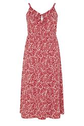 YOURS Curve Red Swirl Keyhole Dress