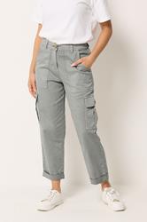 M&Co Petite Grey Cargo Trousers | M&Co 3
