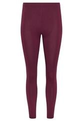 PixieGirl Petite Women's 2 PACK Burgundy Red & Black Cotton Leggings | PixieGirl 8