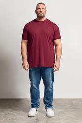 BadRhino Big & Tall Dark Red Extra Long Core T-Shirt | BadRhino 1