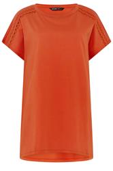 YOURS Plus Size Orange Grown On Sleeve T-Shirt | Yours Clothing 5