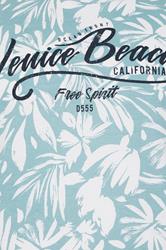 D555 Big & Tall Blue 'Venice Beach' Print T-Shirt | BadRhino 5