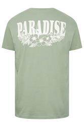 BadRhino Big & Tall Green 'Paradise' Graphic T-Shirt | BadRhino 6