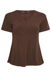 LIMITED COLLECTION – Korsett-Oberteil in Schokobraun