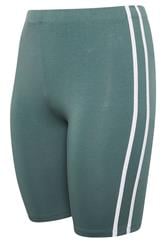 YOURS ACTIVE Curve Blue Side Contrast Stripe Shorts