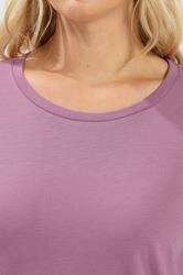 YOURS Plus Size Light Purple Long Sleeve Core T-Shirt | Yours Clothing 4