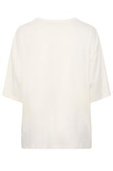 YOURS Plus Size Ivory White Boxy T-Shirt | Yours Clothing 2
