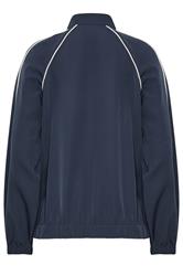 LTS Tall Women's Navy Blue Piped Funnel Neck Jacket | Long Tall Sally 2