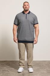 D555 Big & Tall Stone Brown Stretch Chinos | BadRhino 1
