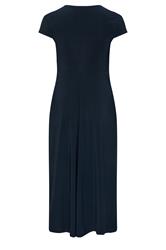 YOURS LONDON Plus Size Navy Blue Twist Front Dress | Yours Clothing 2