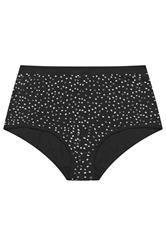 YOURSET 5 PACK Plus Size Black Ditsy Butterfly High Waisted Full Briefs | Yours Clothing 6