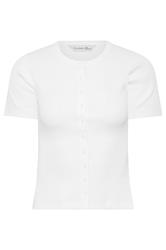 PixieGirl Petite Women's 2 PACK White and Chocolate Brown Ribbed Top | PixieGirl 9