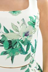 STAR White Floral Scuba Vest Top | StarByJM 4