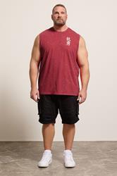BadRhino Big & Tall Red Acid Wash Graphic Vest | BadRhino 1