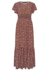 M&Co Pink Ditsy Floral Shirred Waist Maxi Dress | M&Co 5