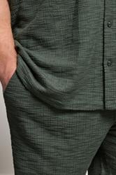 BadRhino Big & Tall Green Textured Shorts | BadRhino 5