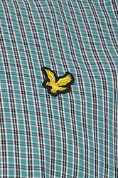 LYLE & SCOTT Big & Tall Blue Fine Check Shirt | BadRhino 5