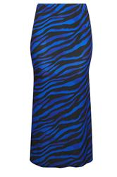 LIMITED COLLECTION falda maxi con estampado de cebra azul