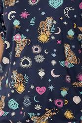 YOURS Plus Size Navy Blue Celestial Nightdress | Yours Clothing 4