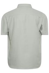 KAM Big & Tall Sage Green Dobby Textured Shirt | BadRhino 4