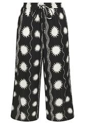 LIMITED COLLECTION Plus Size Black Sun Crinkle Trousers | Yours Clothing 5