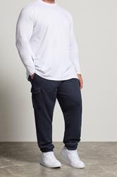 BadRhino Big & Tall Navy Blue Cargo Joggers | BadRhino 3