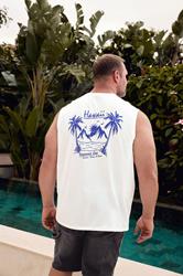 BadRhino Big & Tall Light Blue Sun Graphic Vest Top | BadRhino 1