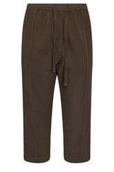 YOURS Curve Chocolate Brown Cool Cotton Barrel Leg Trousers