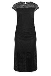 YOURS LONDON Curve Black Lace Sleeveless Maxi Dress