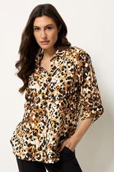 M&Co Brown Animal Print Shirt | M&Co 3