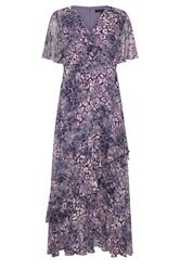 STAR Purple Animal Tiered Wrap Dress | StarByJM 5