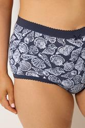 YOURSET 5 PACK Plus Size Blue Seaside Full Briefs | Yours Clothing 4