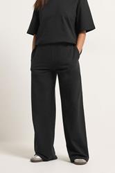 PixieGirl Petite Women's Black Wide Leg Joggers | PixieGirl 1