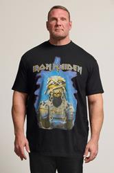 BadRhino Big & Tall Black & Blue Extra Long Iron Maiden Graphic T-Shirt | BadRhino 3