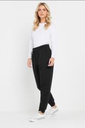 M&Co Petite Black Cuffed Joggers | M&Co 4