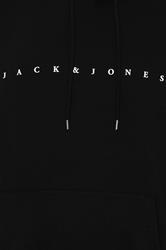 Jack & Jones Big & Tall Black Slogan Hoodie | BadRhino 5