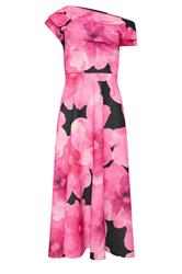 STAR Black Floral Off Shoulder Fit and Flare Dress | StarByJM 1