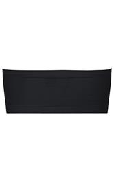 YOURS Plus Size Black Seamless Padded Non-Wired Bandeau Bra | Yours Clothing 4