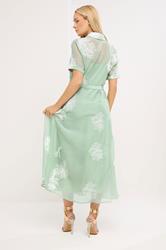 STAR Sage Green Embroidered Shirt Dress | StarByJM 2